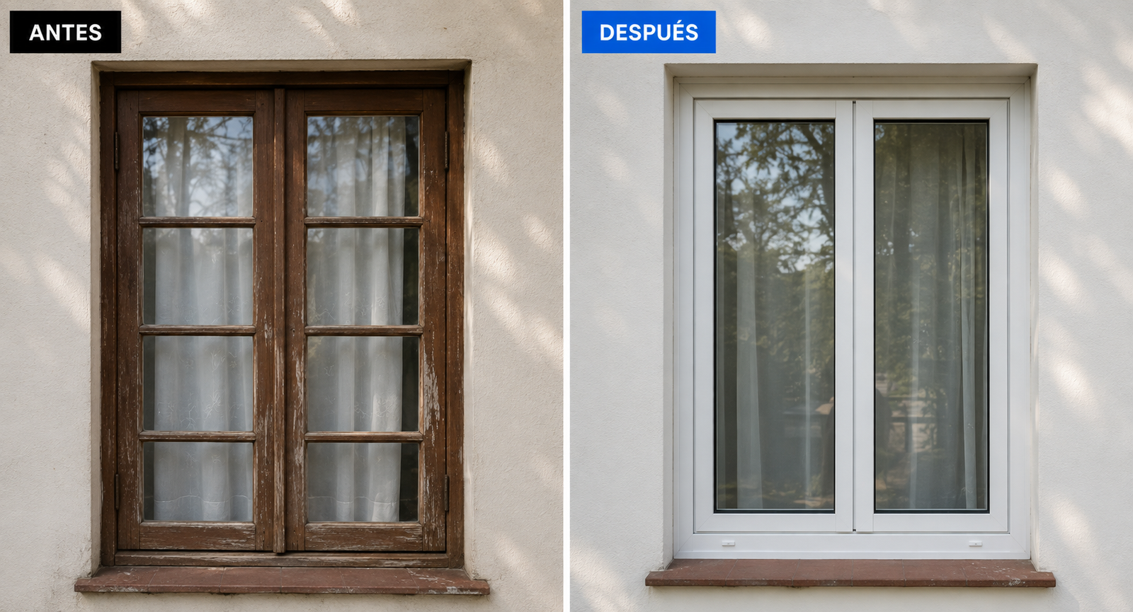 Cerramiento de balcón con aluminio y vidrio en Buenos Aires, antes y después